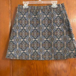 Urban Outfitters patterned mini skirt